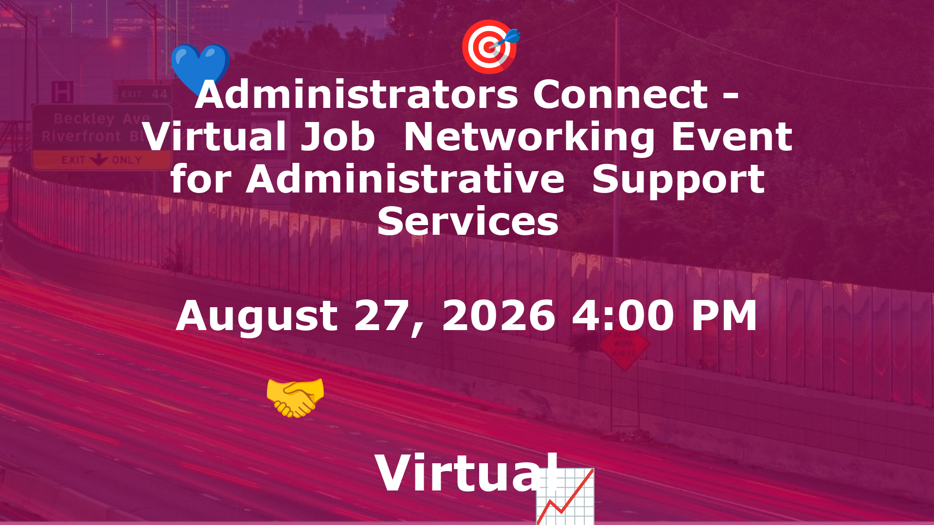 Administrators Connect - Virtual Job  Networking Event for Administrative  Support Services event image